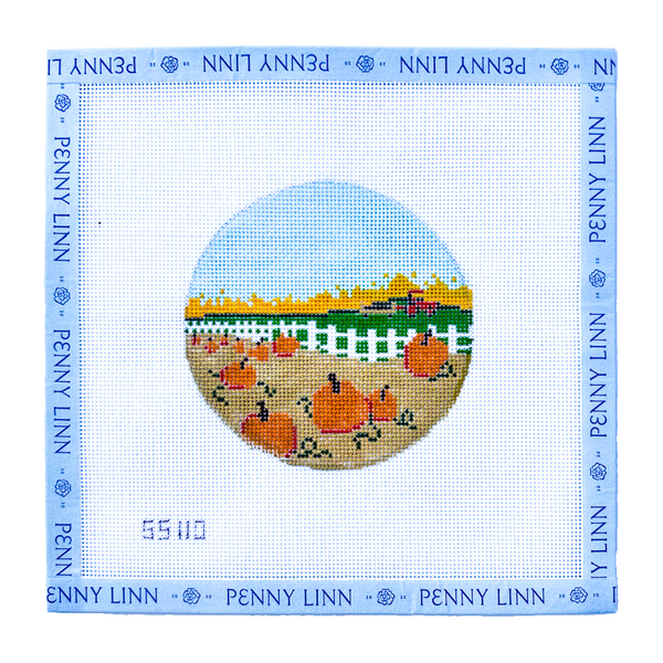 Pumpkin Patch Needlepoint Canvas