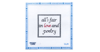 LOVE AND POETRY - Penny Linn Designs - Grandin Lane Needlepoint