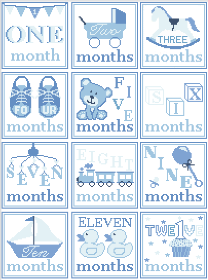 12 Month Milestone Canvas Collection - Penny Linn Designs - Penny Linn Designs