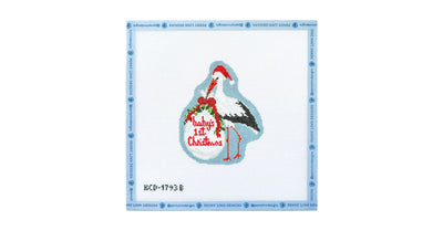 Baby's First Christmas Stork - Penny Linn Designs - KCN DESIGNERS