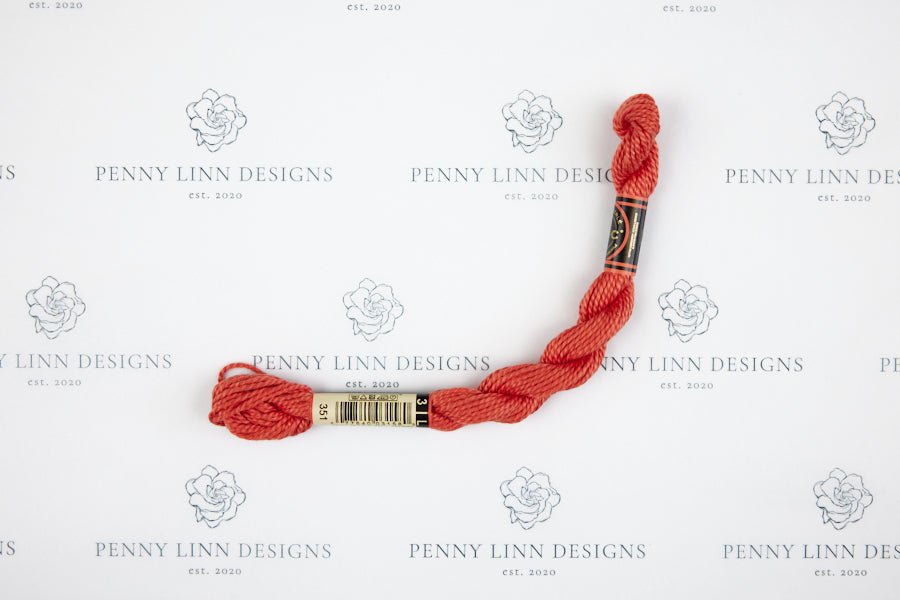 DMC 3 Pearl Cotton 351 Coral - Penny Linn Designs - DMC
