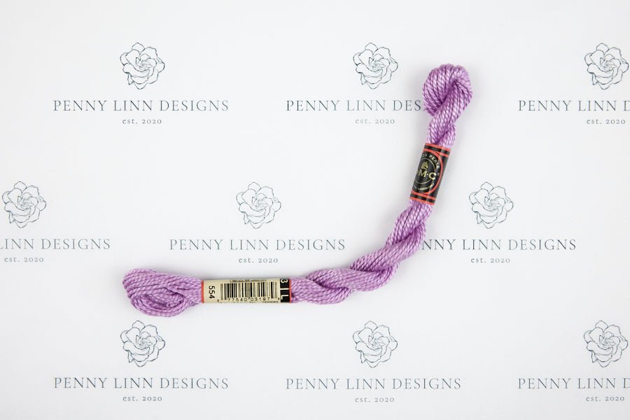 DMC 3 Pearl Cotton 554 Violet - Light - Penny Linn Designs - DMC