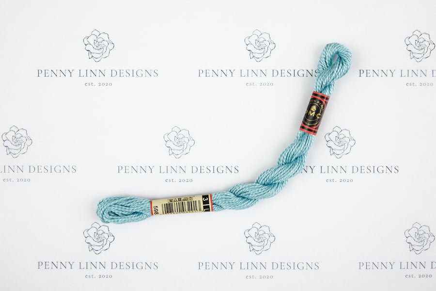 DMC 3 Pearl Cotton 598 Turquoise - Light - Penny Linn Designs - DMC