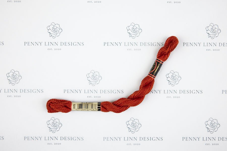DMC 3 Pearl Cotton 920 Copper - Medium - Penny Linn Designs - DMC