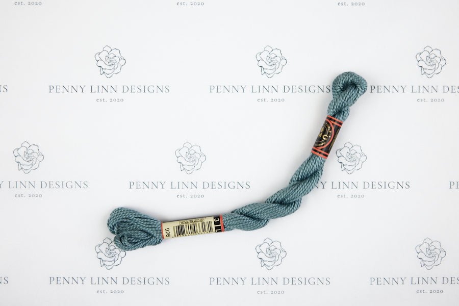 DMC 3 Pearl Cotton 926 Gray Green - Medium - Penny Linn Designs - DMC