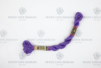 DMC 5 Pearl Cotton 208 Lavender - Very Dark - Penny Linn Designs - DMC