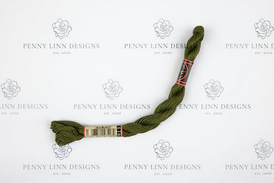 DMC 5 Pearl Cotton 3051 Green Gray - Dark - Penny Linn Designs - DMC