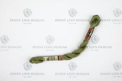 DMC 5 Pearl Cotton 3052 Green Gray - Medium - Penny Linn Designs - DMC