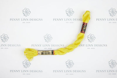 DMC 5 Pearl Cotton 307 Lemon - Penny Linn Designs - DMC