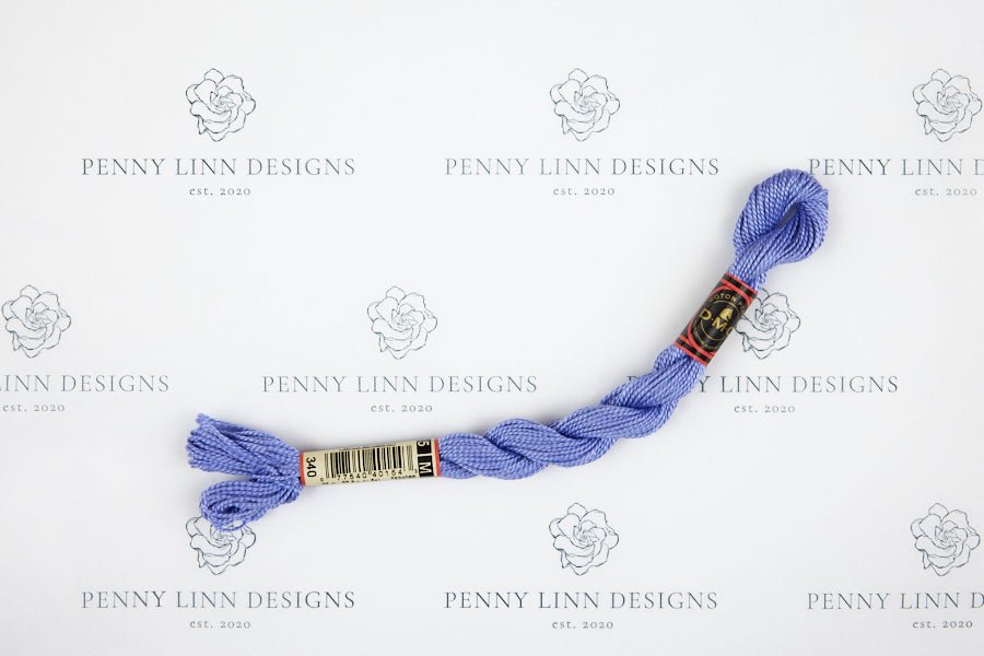 DMC 5 Pearl Cotton 340 Blue Violet - Medium - Penny Linn Designs - DMC
