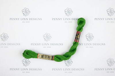 DMC 5 Pearl Cotton 702 Kelly Green - Penny Linn Designs - DMC