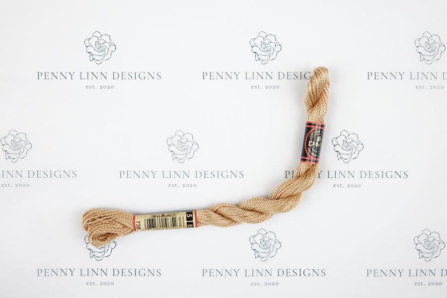 DMC 5 Pearl Cotton 738 Tan - Very Light - Penny Linn Designs - DMC