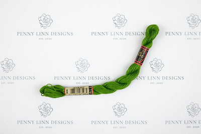 DMC 5 Pearl Cotton 906 Parrot Green - Medium - Penny Linn Designs - DMC