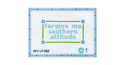FORGIVE MY SOUTHERN ATTITUDE - Penny Linn Designs - Atlantic Blue Collection