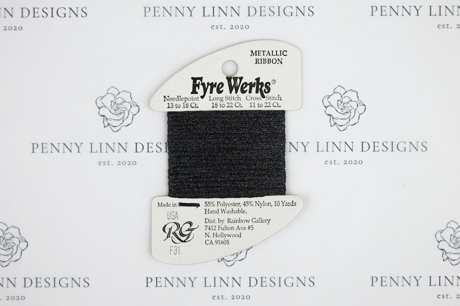 Fyre Werks F31 Black - Penny Linn Designs - Rainbow Gallery