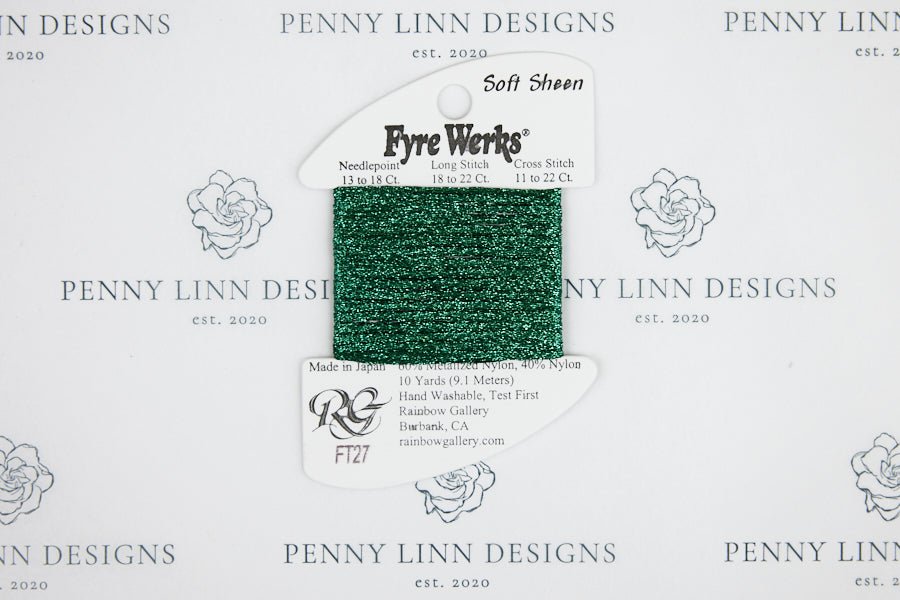 Fyre Werks Soft Sheen FT27 Tree Green - Penny Linn Designs - Rainbow Gallery