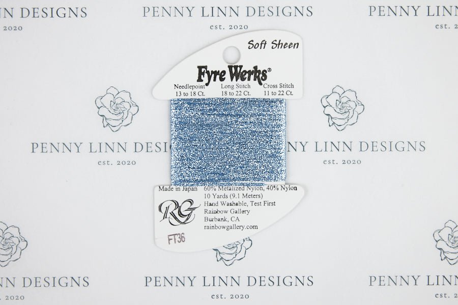 Fyre Werks Soft Sheen FT36 French Blue - Penny Linn Designs - Rainbow Gallery