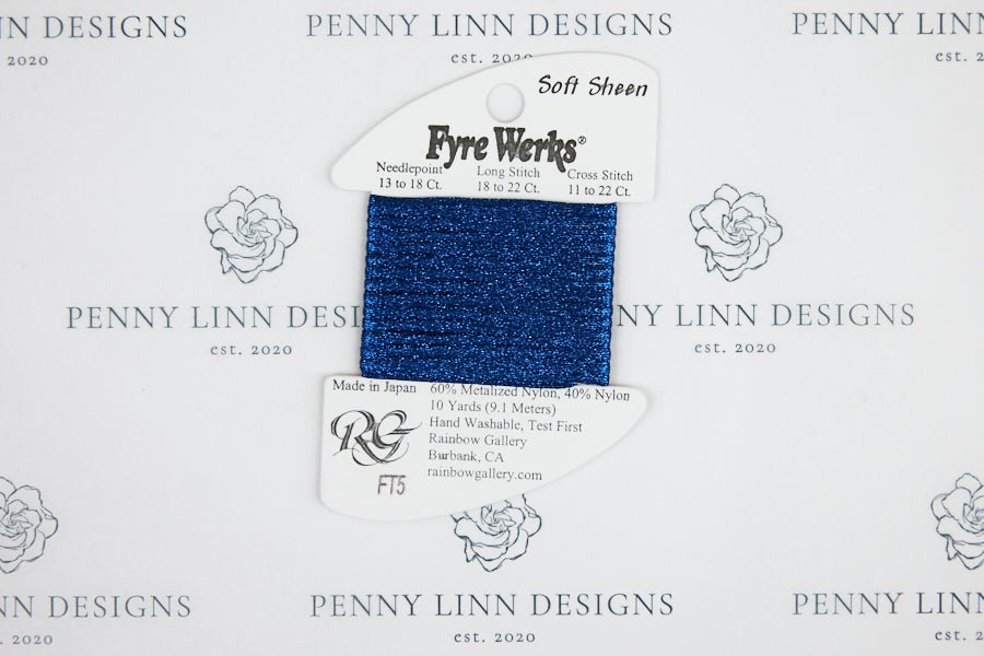 Fyre Werks Soft Sheen FT5 Navy Blue - Penny Linn Designs - Rainbow Gallery
