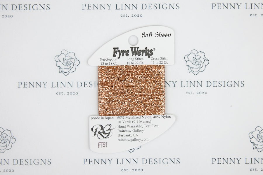 Fyre Werks Soft Sheen FT51 Copper - Penny Linn Designs - Rainbow Gallery
