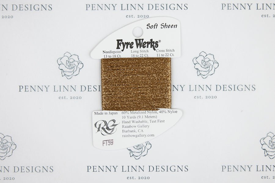 Fyre Werks Soft Sheen FT59 Tawny Gold - Penny Linn Designs - Rainbow Gallery