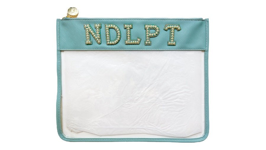 Large Pearl NDLPT Clear Zip Pouch - Penny Linn Designs - Penny Linn Designs