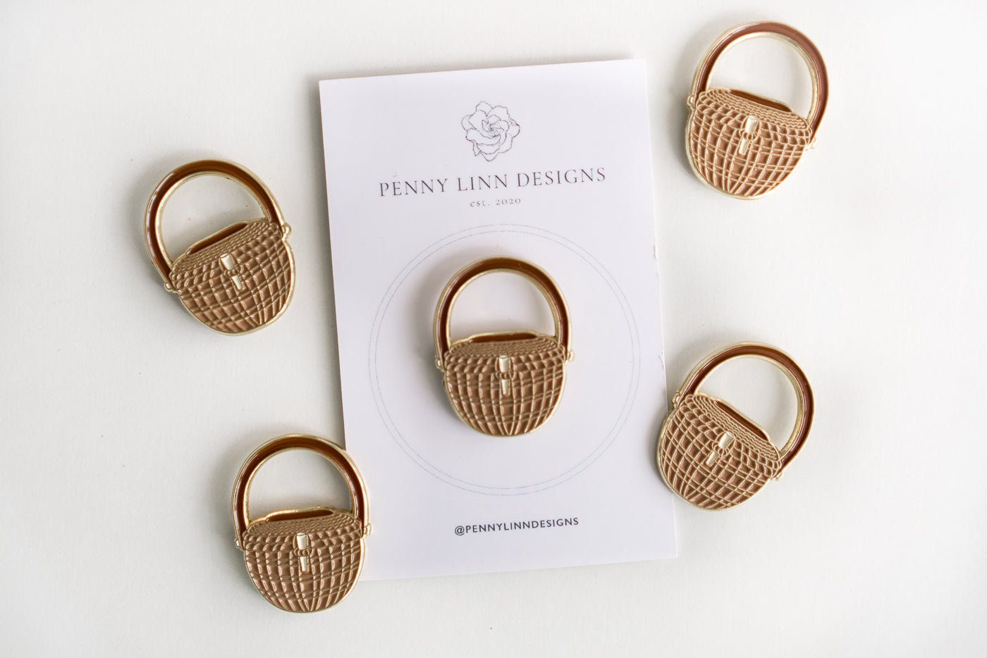 Nantucket Basket Needle Minder - Penny Linn Designs - Penny Linn Designs