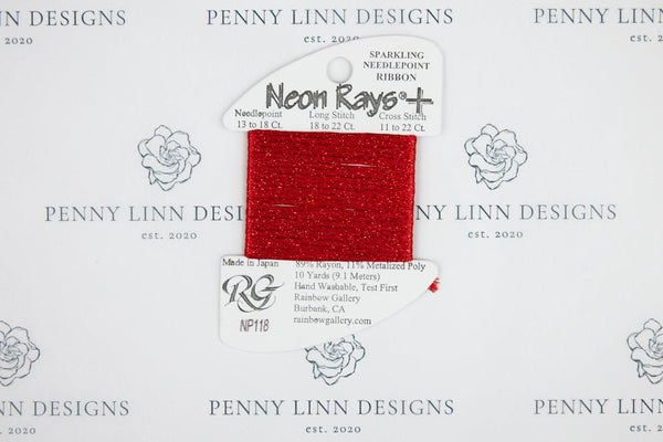 Neon Rays+ NP118 Christmas Red - Penny Linn Designs - Rainbow Gallery