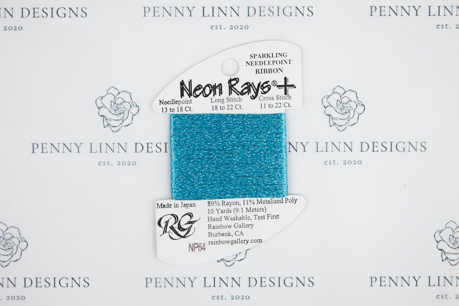 Neon Rays+ NP64 Aqua - Penny Linn Designs - Rainbow Gallery