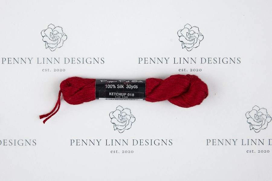 Pepper Pot Silk 018 KETCHUP - Penny Linn Designs - Planet Earth Fibers