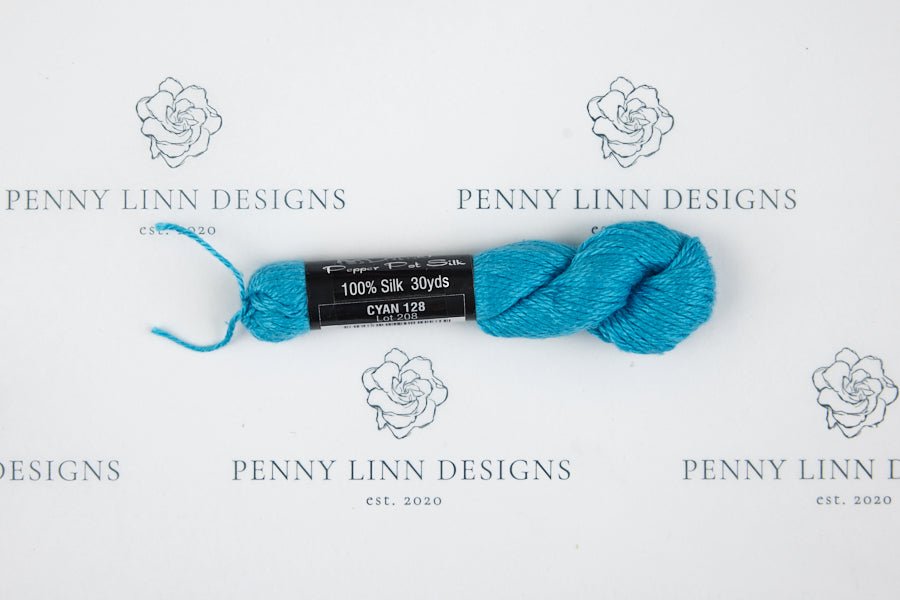 Pepper Pot Silk 128 CYAN - Penny Linn Designs - Planet Earth Fibers