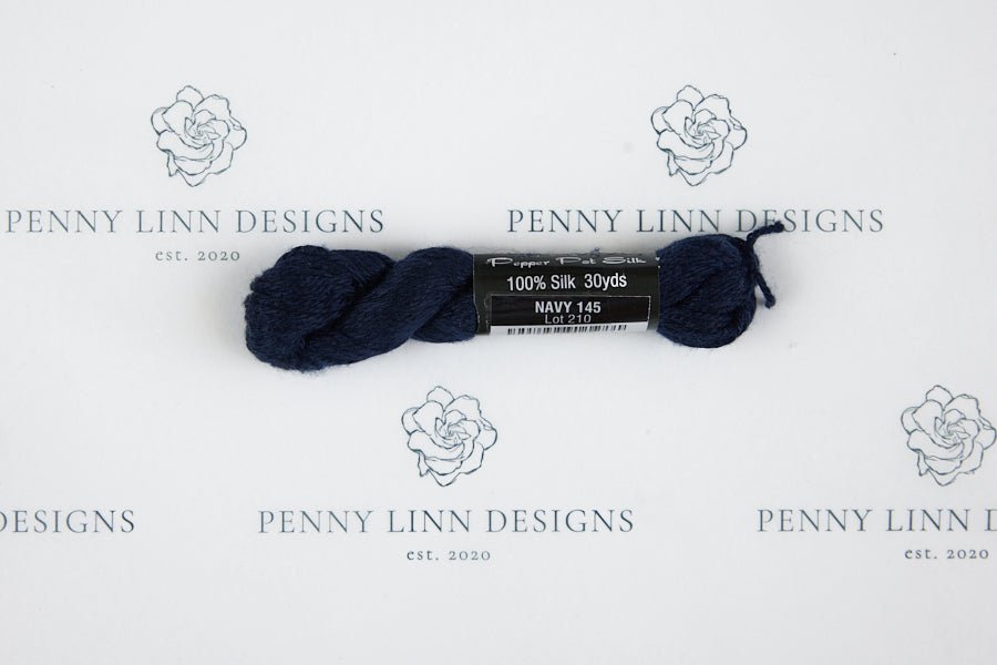 Pepper Pot Silk 145 NAVY - Penny Linn Designs - Planet Earth Fibers