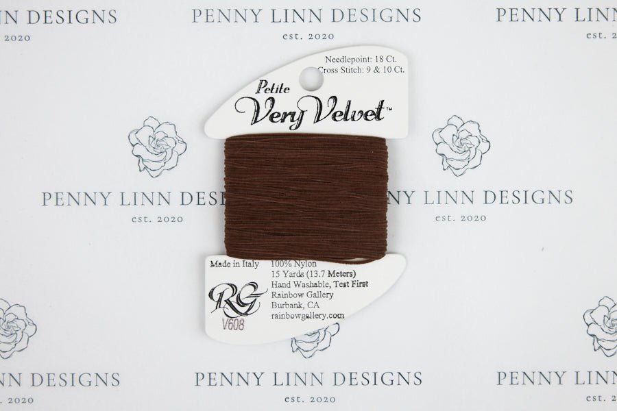 Petite Very Velvet V608 Dark Brown - Penny Linn Designs - Rainbow Gallery