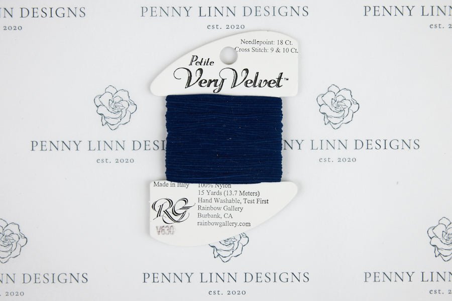Petite Very Velvet V630 Navy - Penny Linn Designs - Rainbow Gallery