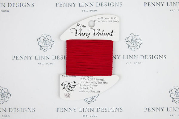 Petite Very Velvet V631 Christmas Red - Penny Linn Designs - Rainbow Gallery