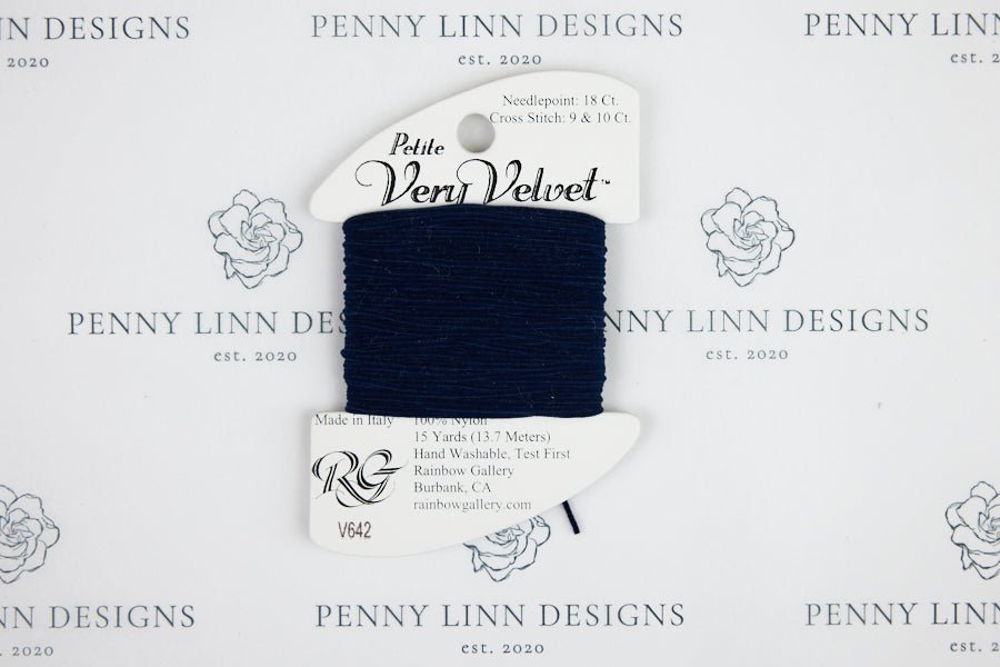 Petite Very Velvet V642 Navy Blue - Penny Linn Designs - Rainbow Gallery