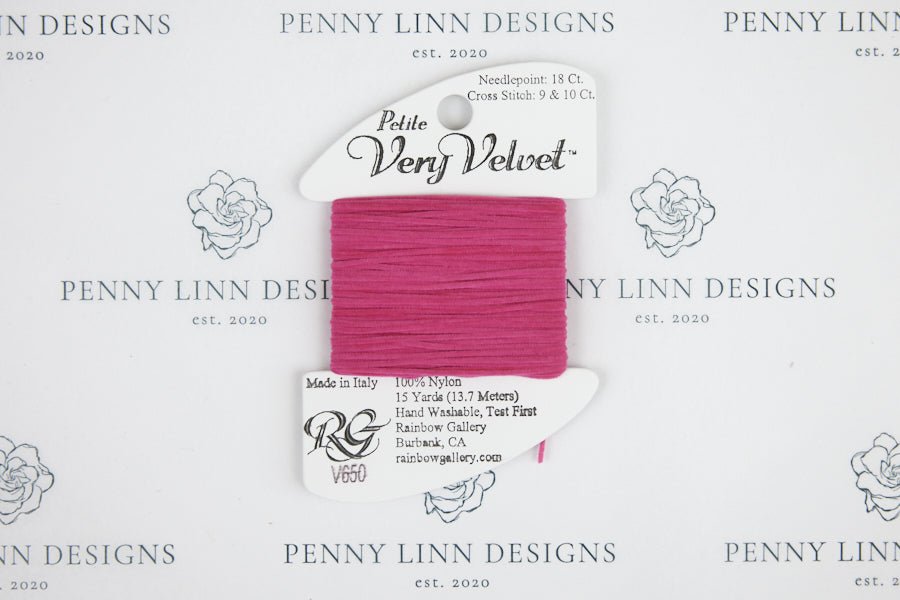 Petite Very Velvet V650 Raspberry - Penny Linn Designs - Rainbow Gallery