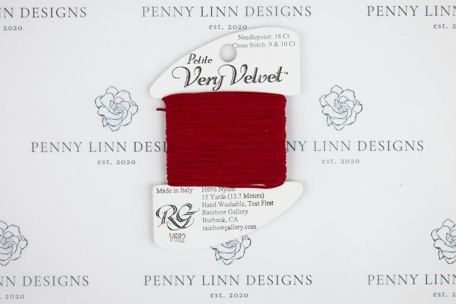 Petite Very Velvet V682 Scarlet - Penny Linn Designs - Rainbow Gallery