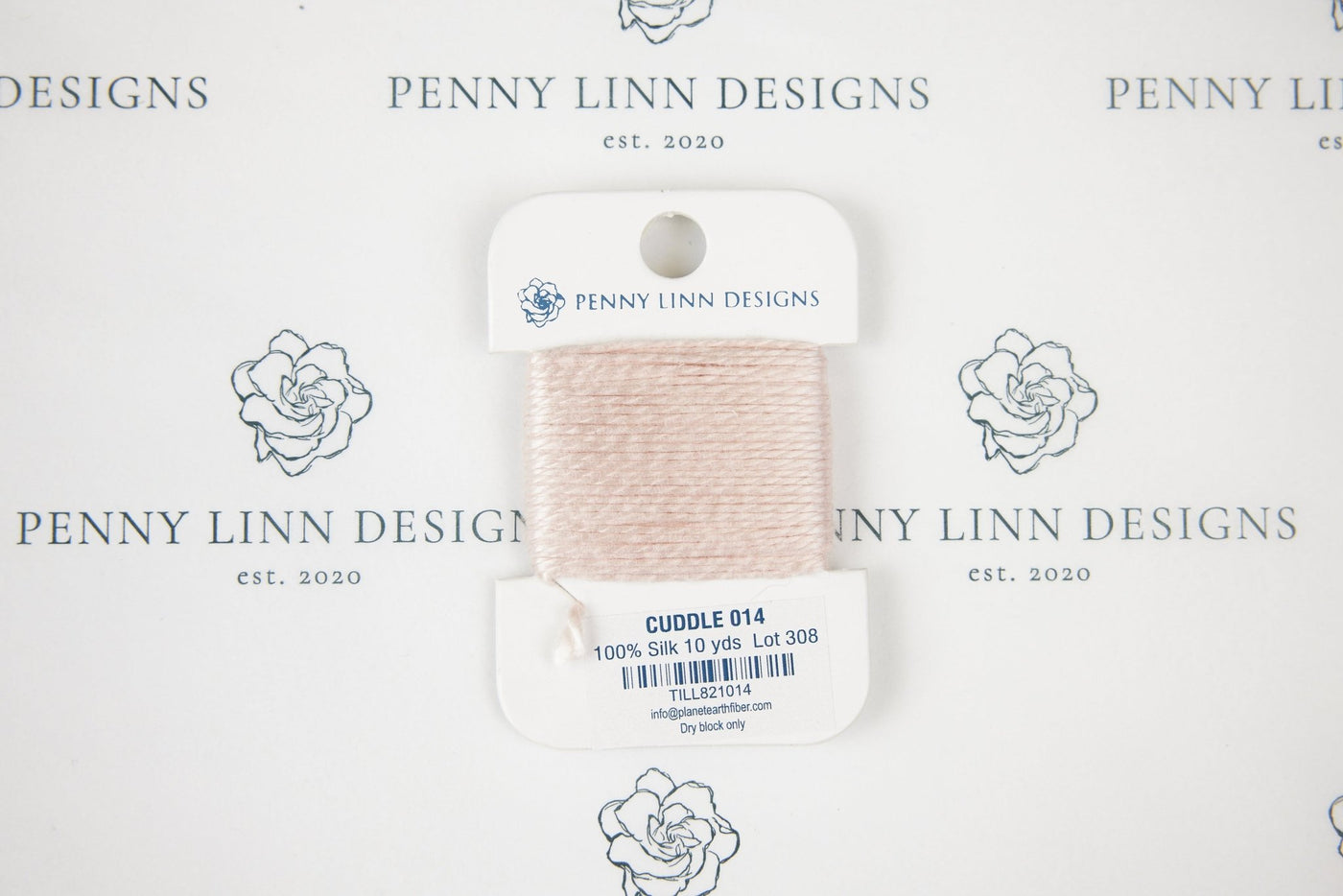 Planet Earth Silk Card - 014 Cuddle - Penny Linn Designs - Planet Earth Fibers