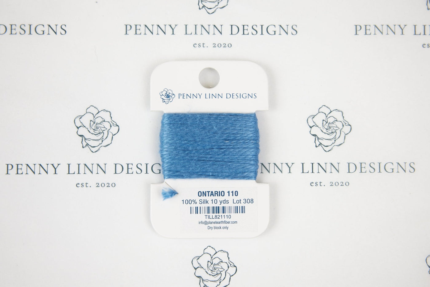 Planet Earth Silk Card - 110 Ontario - Penny Linn Designs - Planet Earth Fibers