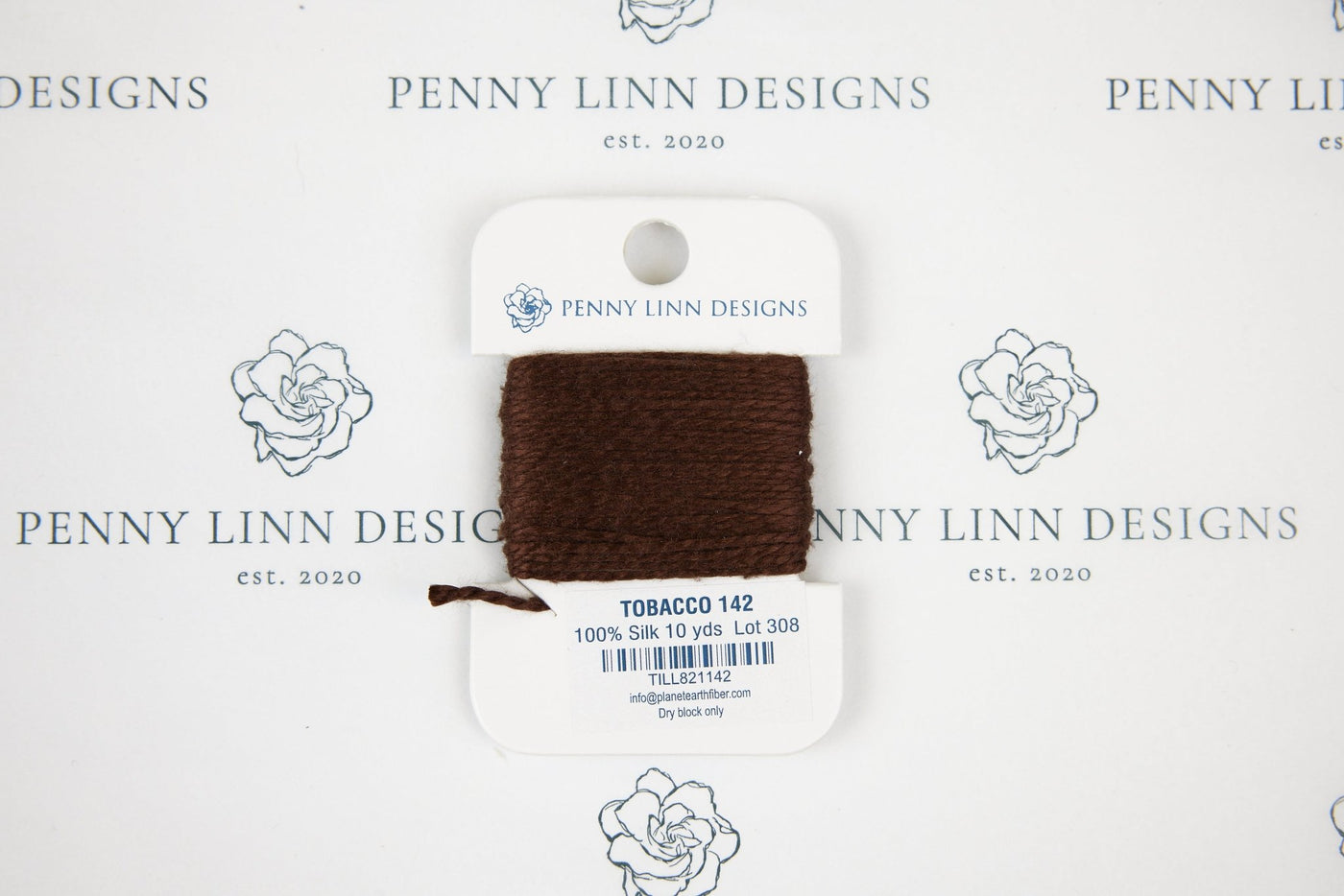 Planet Earth Silk Card - 142 Tobacco - Penny Linn Designs - Planet Earth Fibers