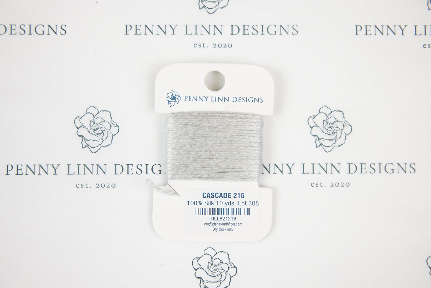 Planet Earth Silk Card - 216 Cascade - Penny Linn Designs - Planet Earth Fibers