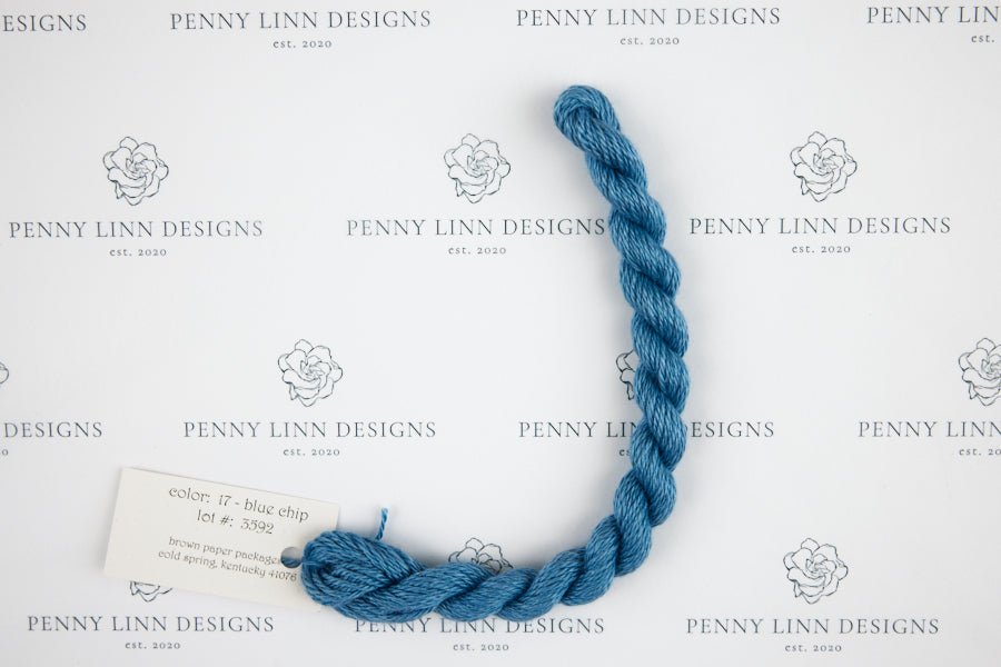 Silk & Ivory 17 Blue Chip - Penny Linn Designs - Brown Paper Packages