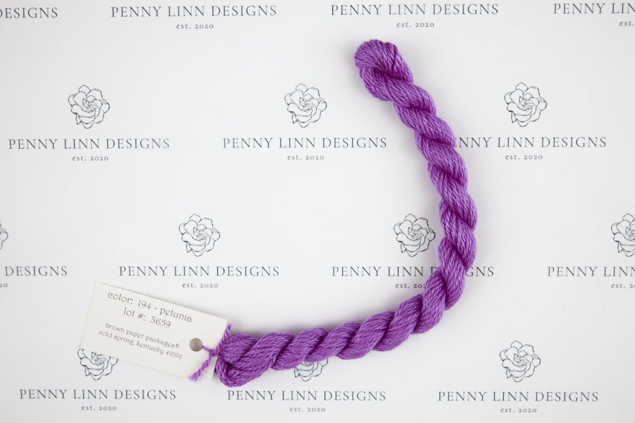 Silk & Ivory 194 Petunia - Penny Linn Designs - Brown Paper Packages
