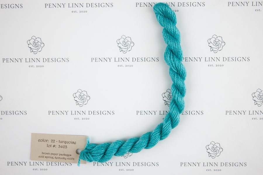 Silk & Ivory 22 Turquoise - Penny Linn Designs - Brown Paper Packages