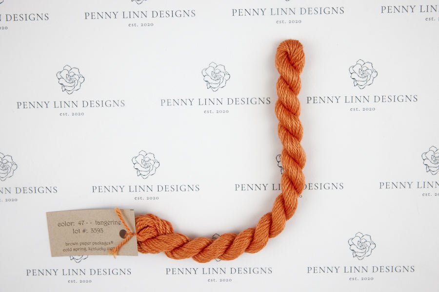 Silk & Ivory 47 Tangerine - Penny Linn Designs - Brown Paper Packages