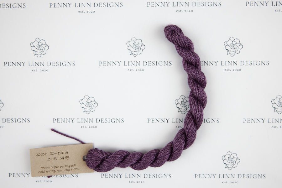 Silk & Ivory 53 Plum - Penny Linn Designs - Brown Paper Packages