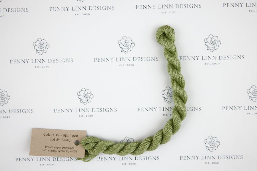 Silk & Ivory 61 Split Pea - Penny Linn Designs - Brown Paper Packages