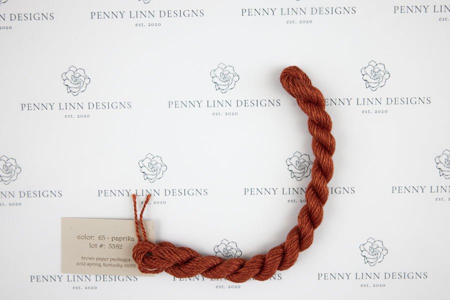 Silk & Ivory 63 Paprika - Penny Linn Designs - Brown Paper Packages