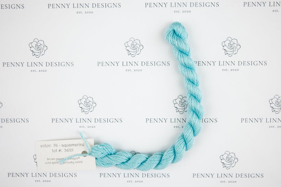 Silk & Ivory 76 Aquamarine - Penny Linn Designs - Brown Paper Packages