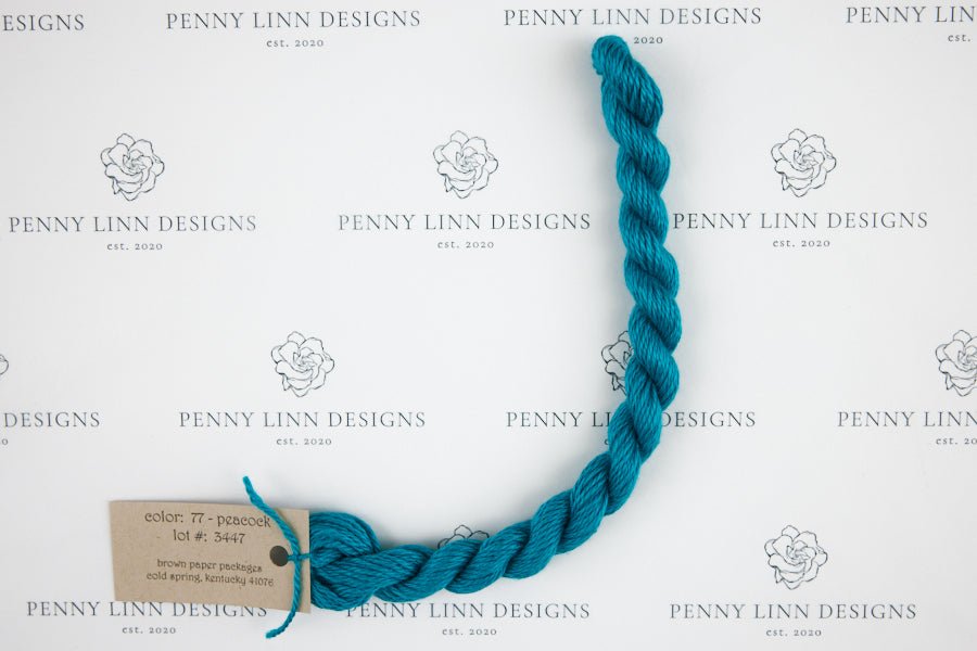 Silk & Ivory 77 Peacock - Penny Linn Designs - Brown Paper Packages